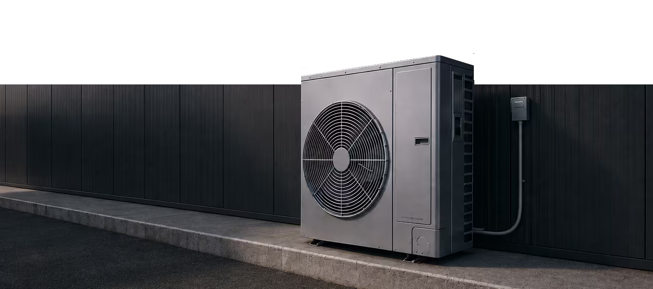 Thatch node — photographic view of the outdoor cabinet with integrated HVAC